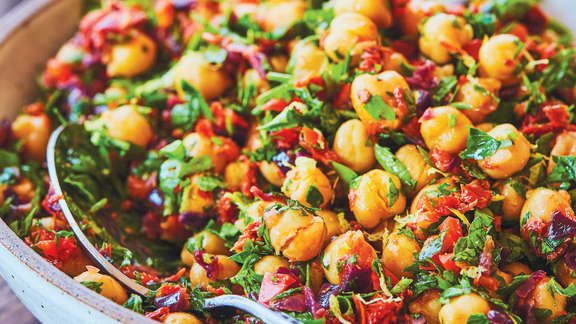Samedi midi : Salade de pois chiches à la turque