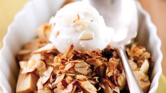 Pommes rôties aux amandes