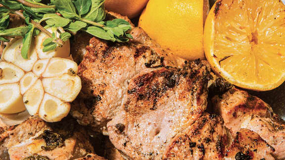 Souvlakis de porc