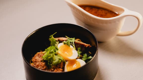 Soupe ramen au porc et miso
