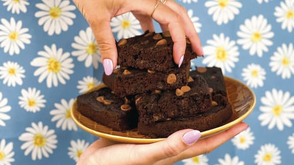 Brownies à la citrouille et à la tartinade de soya grillé