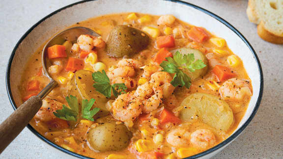 Samedi soir : Chaudrée de crevettes