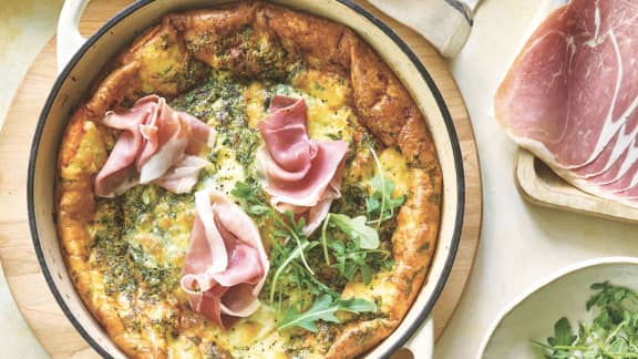 Jeudi : Frittata au prosciutto