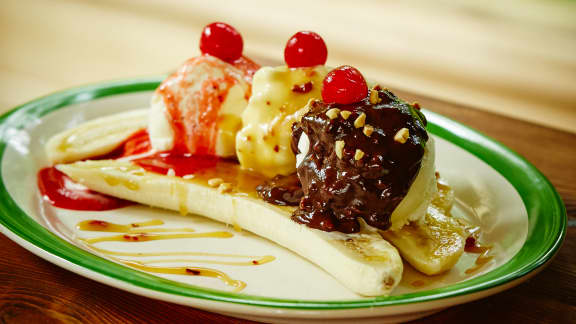 Buffet de banana split