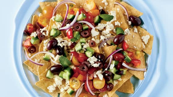 Nachos à la grecque