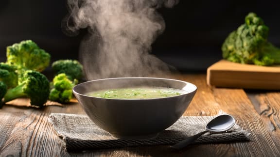 Potage brocoli et chou-fleur