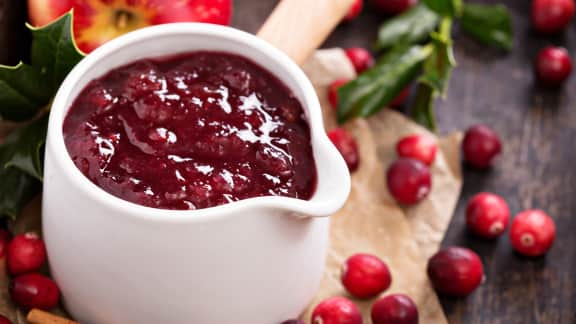 Sauce aux canneberges épicée