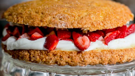 Shortcake aux fraises