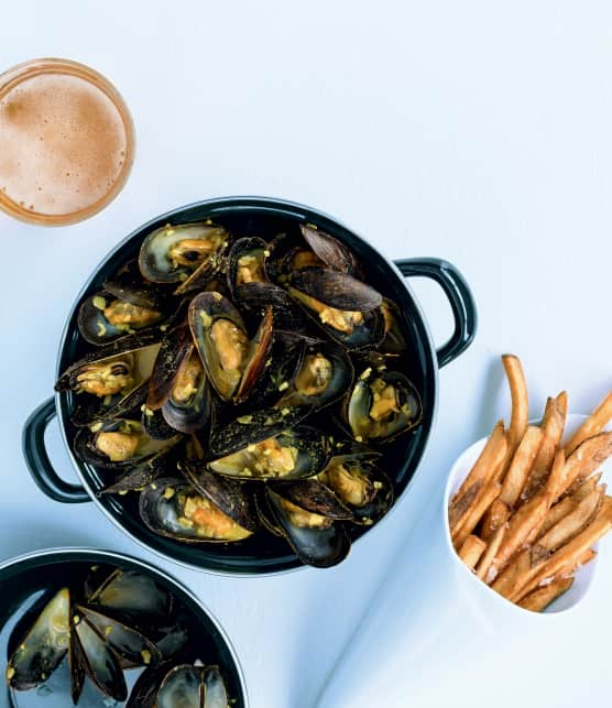 Moules à l'indienne