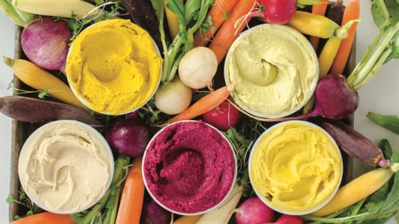 Houmous à la betterave