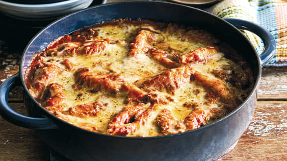 Coquilles au boeuf et à l'oignon