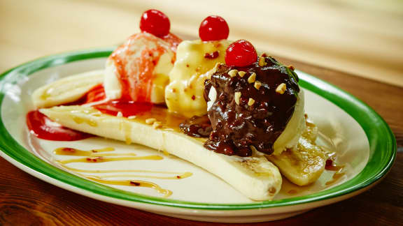 Buffet de banana split