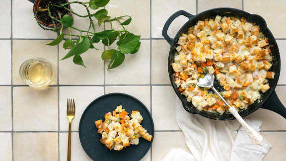 Casserole de vol-au-vent au tofu