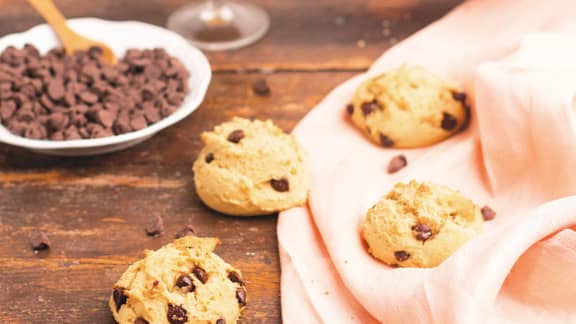 Biscuits aux haricots blancs, à l'orange et au chocolat