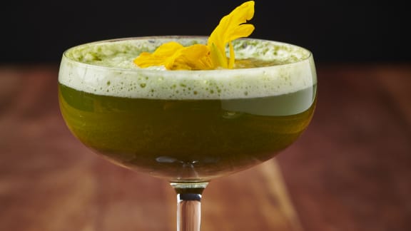 Matcha Mocktail à la fleur d’oranger