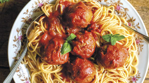 Spaghetti aux boulettes