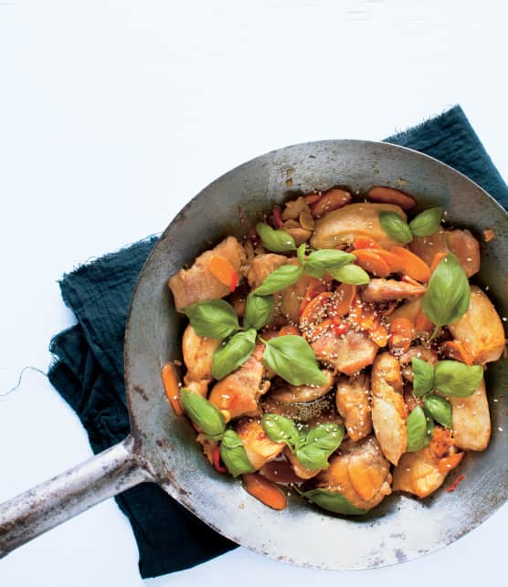 Poulet au basilic