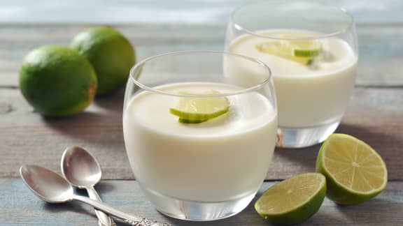 Panna cotta à la lime