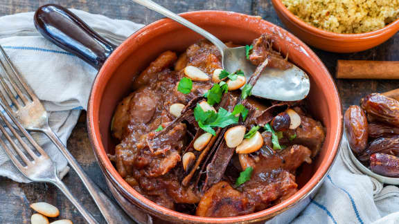 Tajine d'agneau aux pruneaux