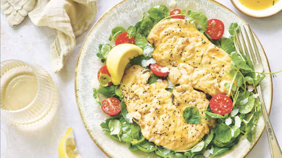 Escalopes de poulet poêlées