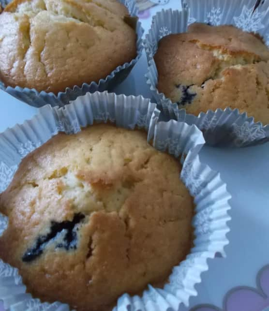 muffins aux myrtilles