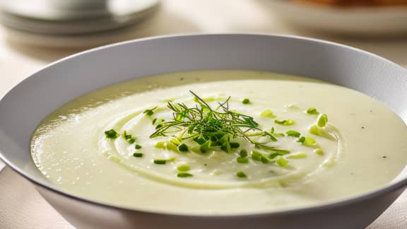 Septembre : Potage de poireaux et pommes de terre