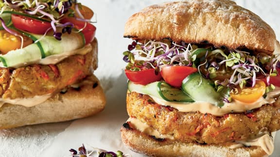 Vendredi : Hamburger de luxe au tofu