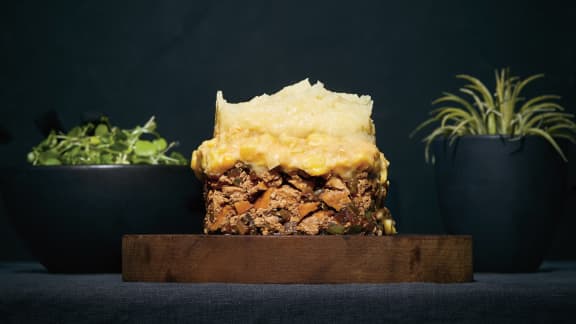 Mercredi : Pâté chinois au tofu fumé