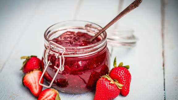 Confiture aux fraises sans cuisson