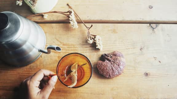 Un café aux champignons au déjeuner?