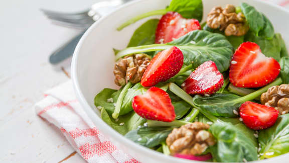 Salade de fraises à l’érable