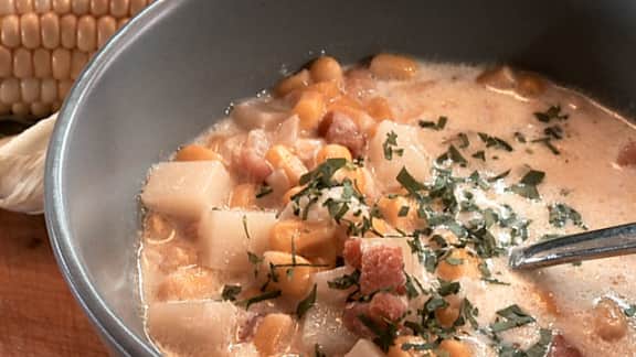 soupe de maïs de Jehane Benoît