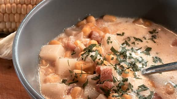 soupe de maïs de Jehane Benoît