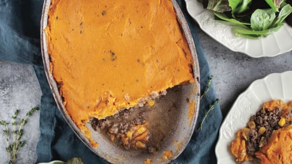 Parmentier de veau et de patates douces