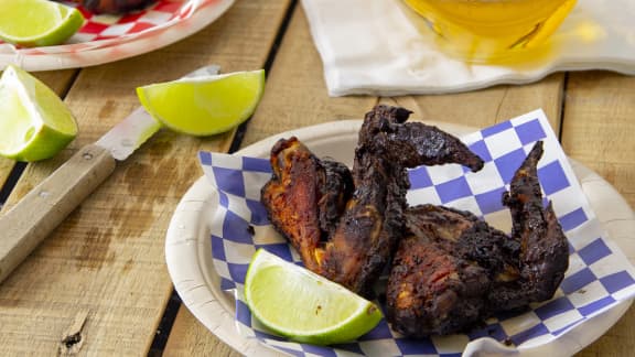 Ailes de poulet aux épices et au cacao