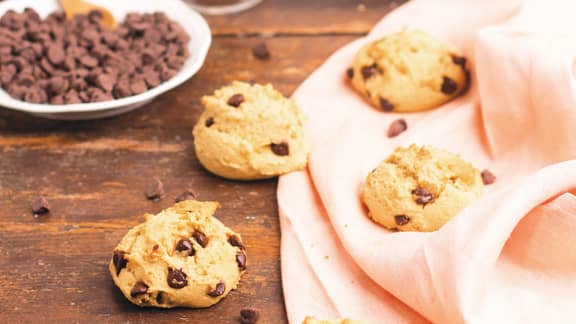 Biscuits aux haricots blancs, à l'orange et au chocolat
