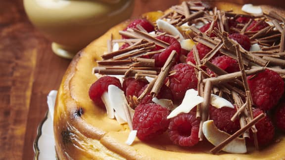 Gâteau au fromage Whippet aux framboises