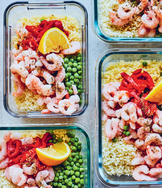 Couscous citronné aux crevettes nordiques