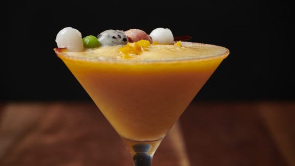 Pisco sour à la pêche