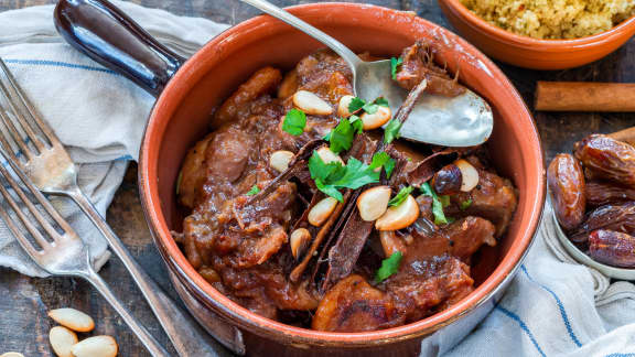 Tajine d'agneau aux pruneaux