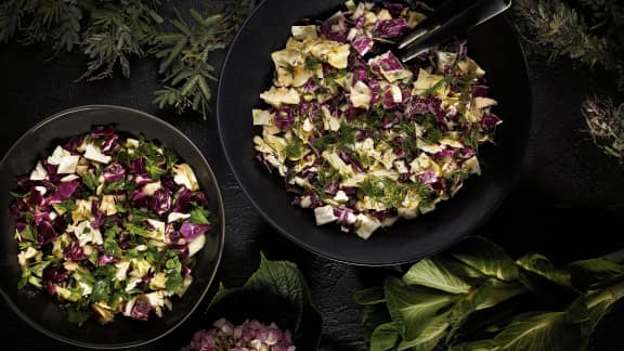 Salade de chou crémeuse et traditionnelle