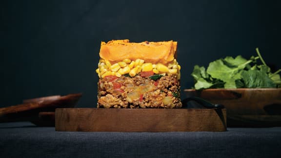 Pâté chinois bœuf, cari et patates douces