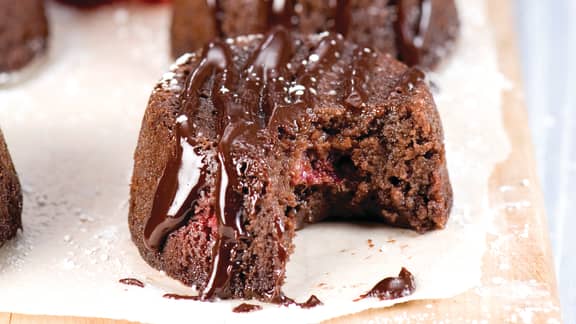 Petits gâteaux au chocolat et aux haricots rouges