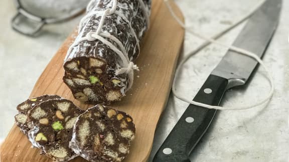 Chocolat façon salami