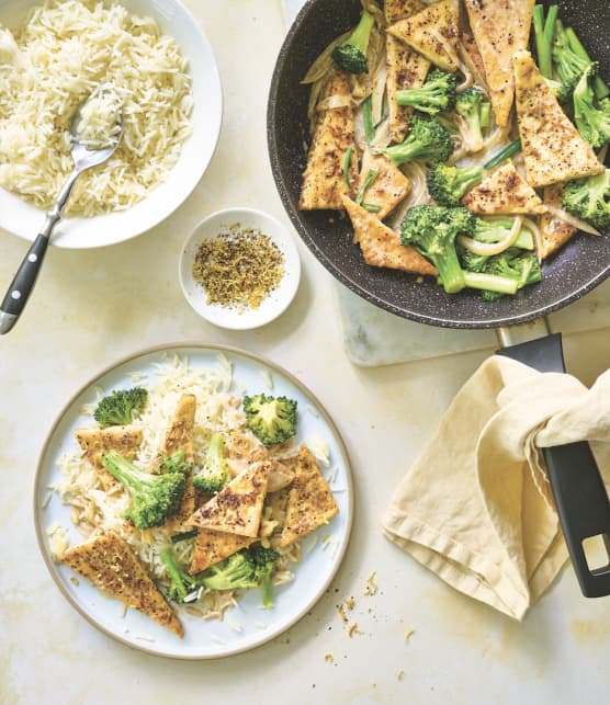 Tofu au poivre et au citron