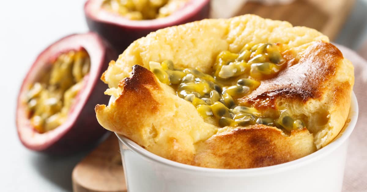 Recette de soufflé aux fruits de la passion Zeste