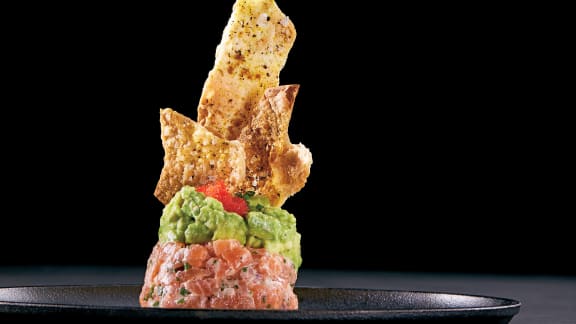 Tartare de saumon à l'avocat