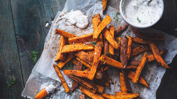 Frites de patates douces