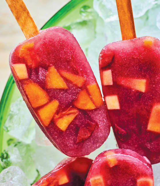 Pops glacés à la sangria