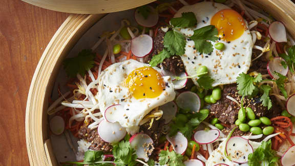 Bol style Bibimbap au boeuf coréen